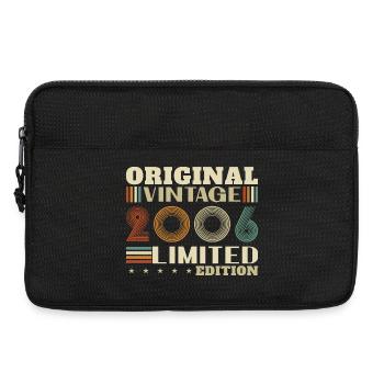 2006 Vintage Retro Birthday Gift - Laptop bag 13" - black - Front