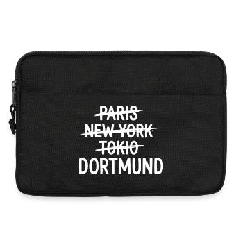 Dortmund, Ruhrpott City Shirt, Hoodie, Bag - Laptoptasche 13" - Schwarz - Vorne
