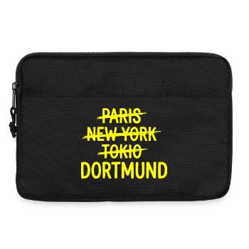 Dortmund, T-shirt de Ruhrpott City, Sweat à capuche, casquette - Sacoche pour ordinateur portable 13 pouces - noir - Devant