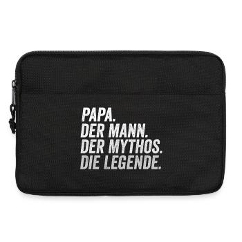 Papa Mann Mythos Legende - Laptoptasche 13" - Schwarz - Vorne