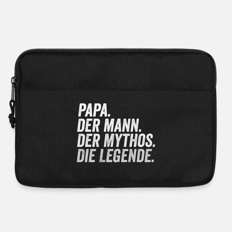 Papa Mann Mythos Legende - Laptoptasche 13" - Schwarz
