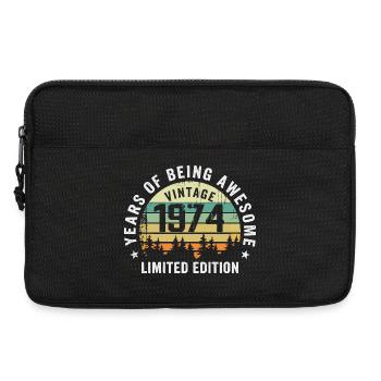 Legendary since 1974, Vintage Edition 1974 Retro - Laptop bag 13" - black - Front