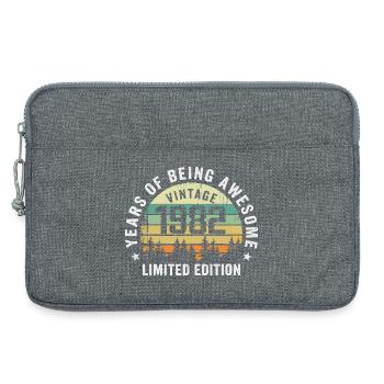 Legendär seit 1982, Vintage Edition 1982 Retro - Laptoptasche 13" - Grau meliert - Vorne