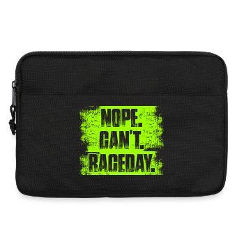 Nope can't raceday Car lover car guy mechanic - Laptoptasche 13" - Schwarz - Vorne