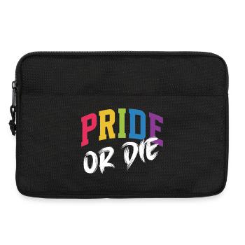 LGBT-Pride-Monat – Pride or Die - Laptoptasche 13" - Schwarz - Vorne