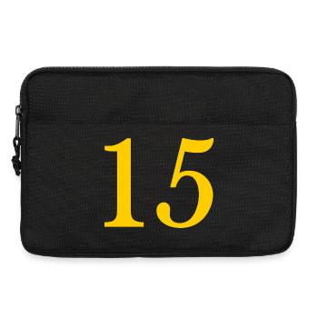 15. 15 ANS. 15e ANNIVERSAIRE. ANNIVERSAIRE 15 ANS. - Sacoche pour ordinateur portable 13 pouces - noir - Devant