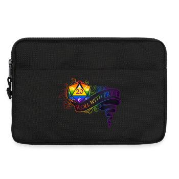 Roll with PRIDE again! - Laptop bag 13" - black - Front