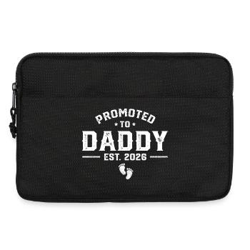 Promoted to dad est. 2026 dad - Laptop bag 13" - black - Front