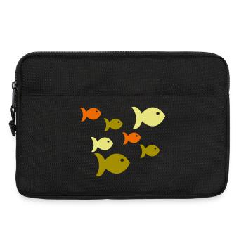 École des poissons - Sacoche pour ordinateur portable 13 pouces - noir - Devant