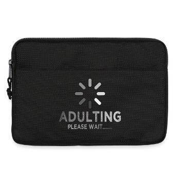 Chargement adulte s’il vous plaît attendez, drôle sarcastique - Sacoche pour ordinateur portable 13 pouces - noir - Devant