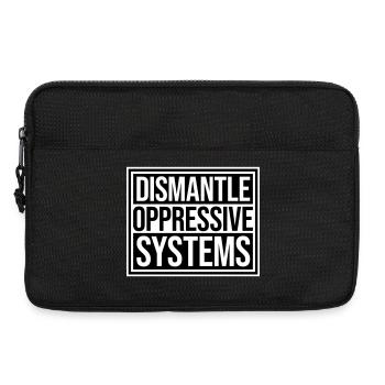 Déclaration d’activisme pour démanteler les systèmes oppressifs - Sacoche pour ordinateur portable 13 pouces - noir - Devant