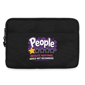 People Absoluter Albtraum Spruch - Laptoptasche 13" - Schwarz - Vorne