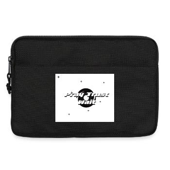 Pray, Trust and Wait  - Laptop bag 13" - black - Front