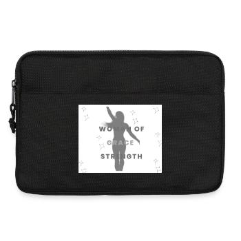 Frau von Gnade und Stärke - Laptoptasche 13" - Schwarz - Vorne