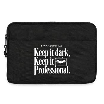 Berufliche Aussage der Nachtzeit - Laptoptasche 13" - Schwarz - Vorne
