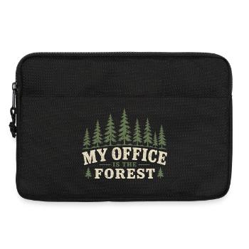 Écologie Écologiste Mon bureau est la forêt - Sacoche pour ordinateur portable 13 pouces - noir - Devant