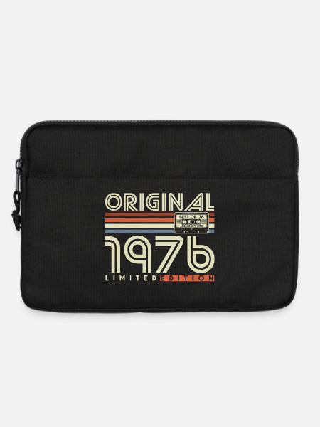 Jahrgang 1976 Geburtstag Vintage Retro Geschenk - Laptoptasche 13" - Schwarz