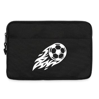 Soccer Fire Ball - Laptop bag 13" - black - Front