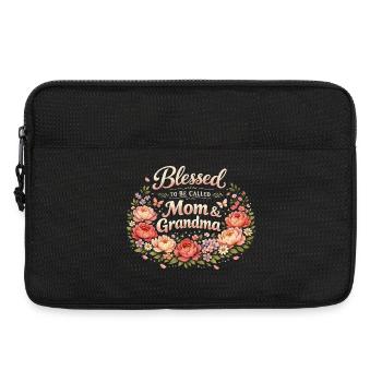 Mom & Grandma | Mom and Grandma Gift - Laptop bag 13" - black - Front