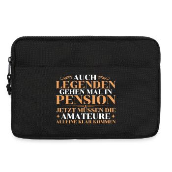 Auch Legenden gehen in Pension – Abschied - Laptoptasche 13" - Schwarz - Vorne