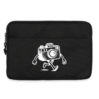 Fotoapparat Charakter Comic Kamera Fotografie  - Laptoptasche 13" - Schwarz - Vorne