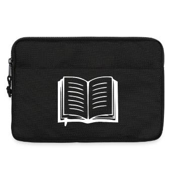 Buch Bücher lesen Geschenk - Laptoptasche 13" - Schwarz - Vorne