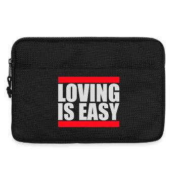Loving Is Easy Inspirierend Romantisch Spruch Logo - Laptoptasche 13" - Schwarz - Vorne