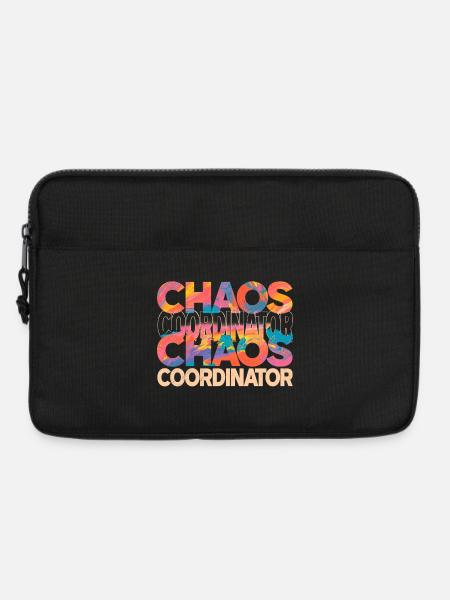 Chaos Coordinator Colorful Funny Saying - Laptop bag 13" - black