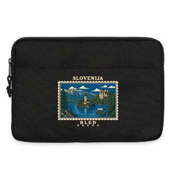 Slowenien Bled Vintage Reisemarke - Laptoptasche 13" - Schwarz - Vorne