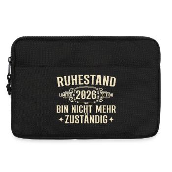 Ruhestand 2026 Abschied Kollege Rente - Laptoptasche 13" - Schwarz - Vorne