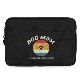 Dog Mom Retro Vintage Sonnenuntergang - Laptoptasche 13" - Schwarz - Vorne