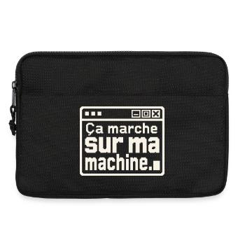 Développeur, ça marche sur ma machine - Sacoche pour ordinateur portable 13 pouces - noir - Devant