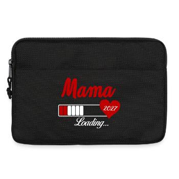 Mama Loading 2027 Herz - Laptoptasche 13" - Schwarz - Vorne