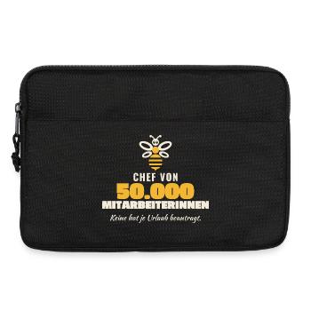 Imker Chef von 50000 Mitarbeiterinnen Bienen - Laptoptasche 13" - Schwarz - Vorne