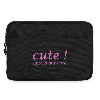 Cute! Einfach Nur Cute - Laptoptasche 13" - Schwarz - Vorne