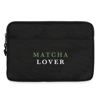 Amoureux du matcha et du thé vert - Sacoche pour ordinateur portable 13 pouces - noir - Devant