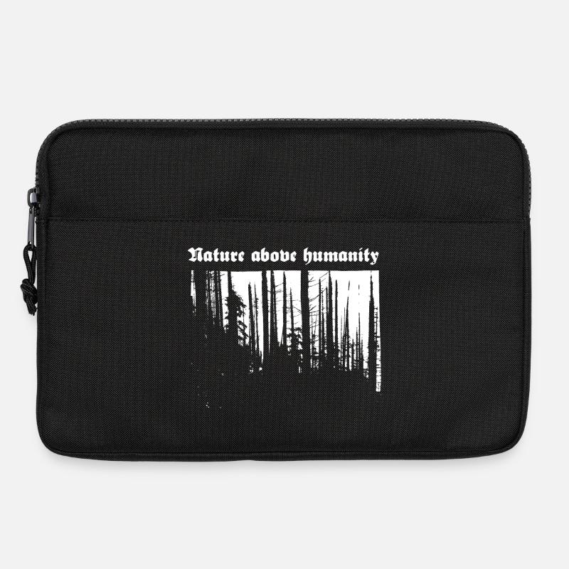 Nature above humanity - Laptoptasche 13" - Schwarz