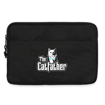 The Catfather Katze - Lustiges Design - Laptoptasche 13" - Schwarz - Vorne