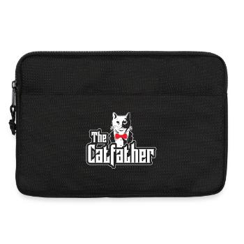 Katze Dad Verrückter Katzen Vater Maine Coon Siam - Laptoptasche 13" - Schwarz - Vorne
