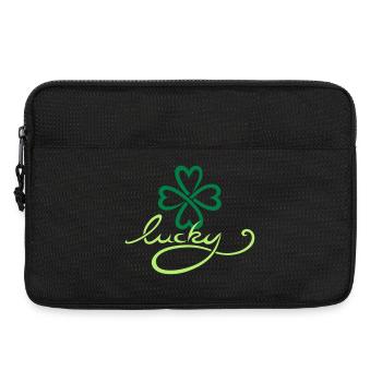 St Patricks Day Lucky Yoga Wellness Tattoo - Laptoptasche 13" - Schwarz - Vorne