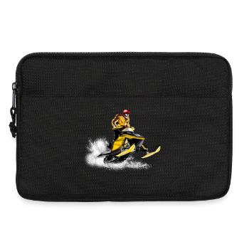 snowmobile racing - Laptop bag 13" - black - Front