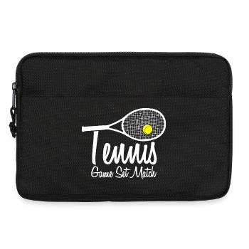 Tennis Match Tennisspieler Geschenk Hobby - Laptoptasche 13" - Schwarz - Vorne
