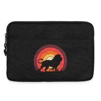 Un lion - Sacoche pour ordinateur portable 13 pouces - noir - Devant