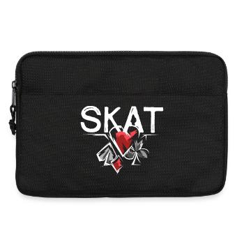 Skat Illustration Spielfarben Herz Pik Spiel - Laptoptasche 13" - Schwarz - Vorne