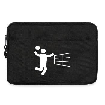 Volleyball Volleyballspieler Volleyballspielerin - Laptoptasche 13" - Schwarz - Vorne