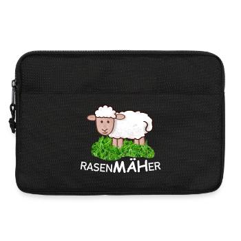 RasenMäher Schaf im Gras - Laptoptasche 13" - Schwarz - Vorne