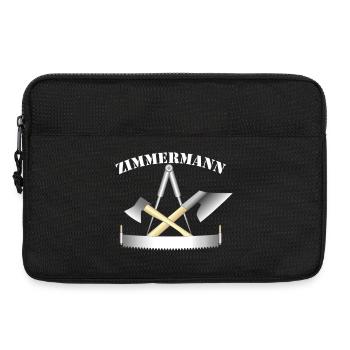 Zunftzeichen der Zimmermänner - Laptoptasche 13" - Schwarz - Vorne