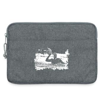 Water-polo, water-polo - Sacoche pour ordinateur portable 13 pouces - gris chiné - Devant