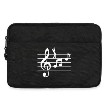 Instruments à vent pour flûte - Sacoche pour ordinateur portable 13 pouces - noir - Devant