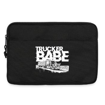 Trucker Babe - Laptop bag 13" - black - Front